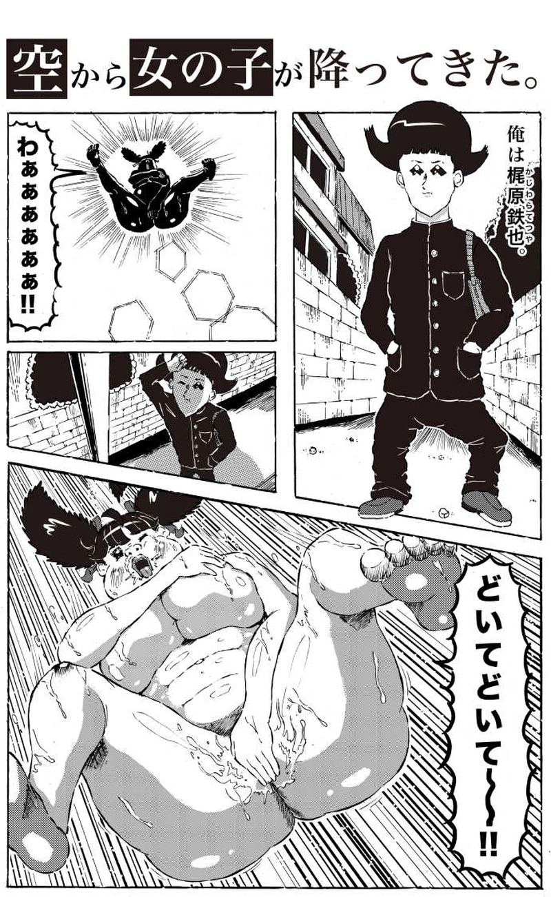 空から女の子が降ってきた。