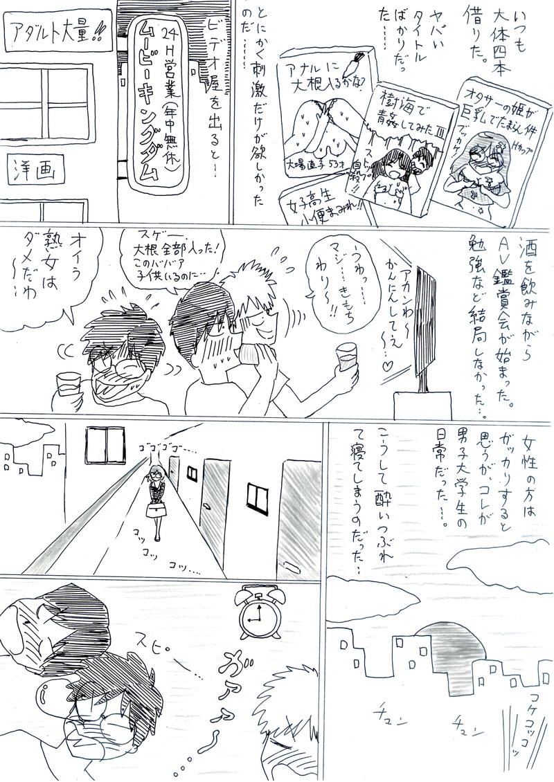 堕落した男子大学生の日常