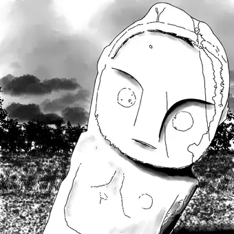 巨大な生殖崇拝の石像