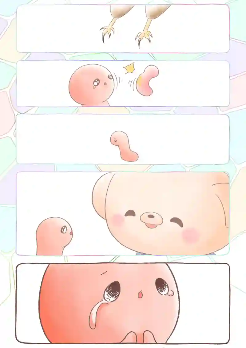 夕焼け色のイモムシとくまちゃん《8》