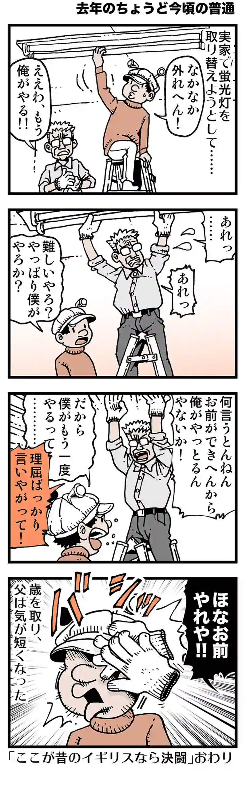 【去年のちょうど今頃の普通】大掃除につきあわされる
