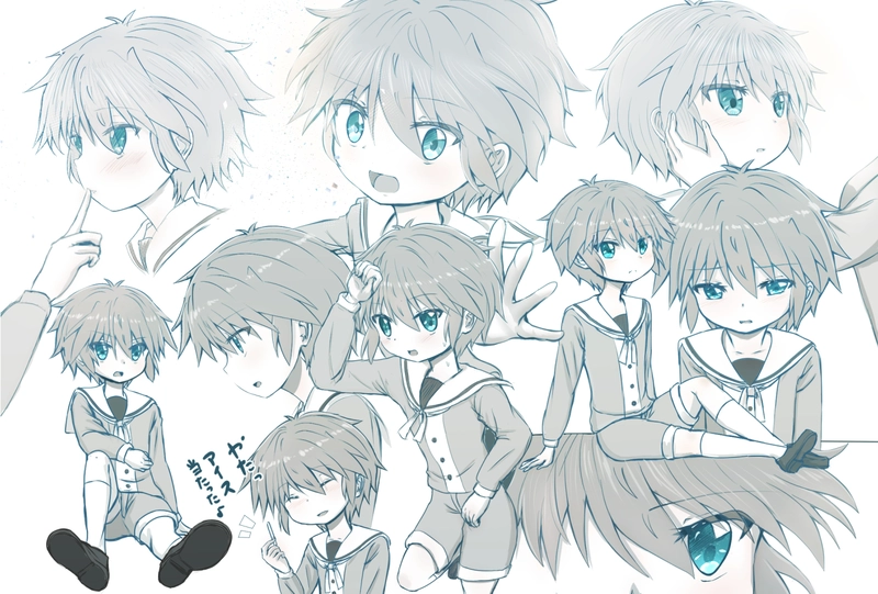 ほっこりお姉さん　と　ツンデレ弟　弟イラストまとめ