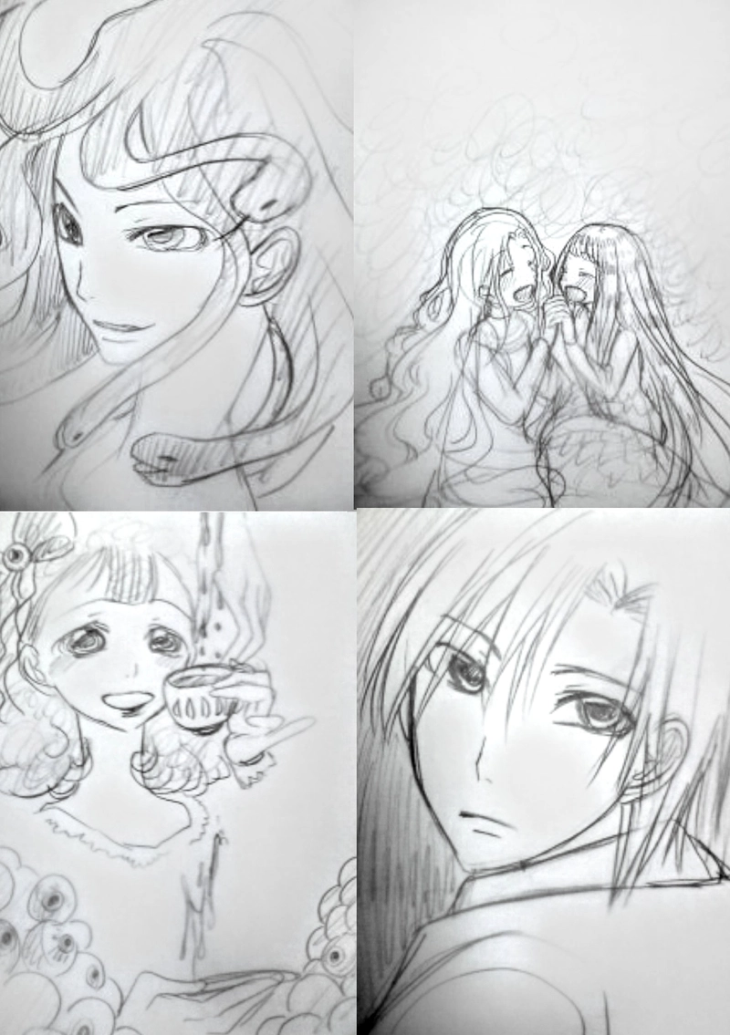 イラストまとめ、３（白黒追加中）