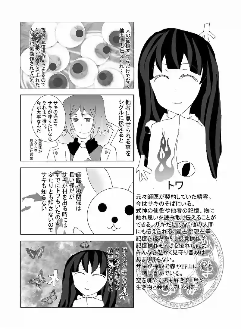 1冊目（巻末漫画と設定等）