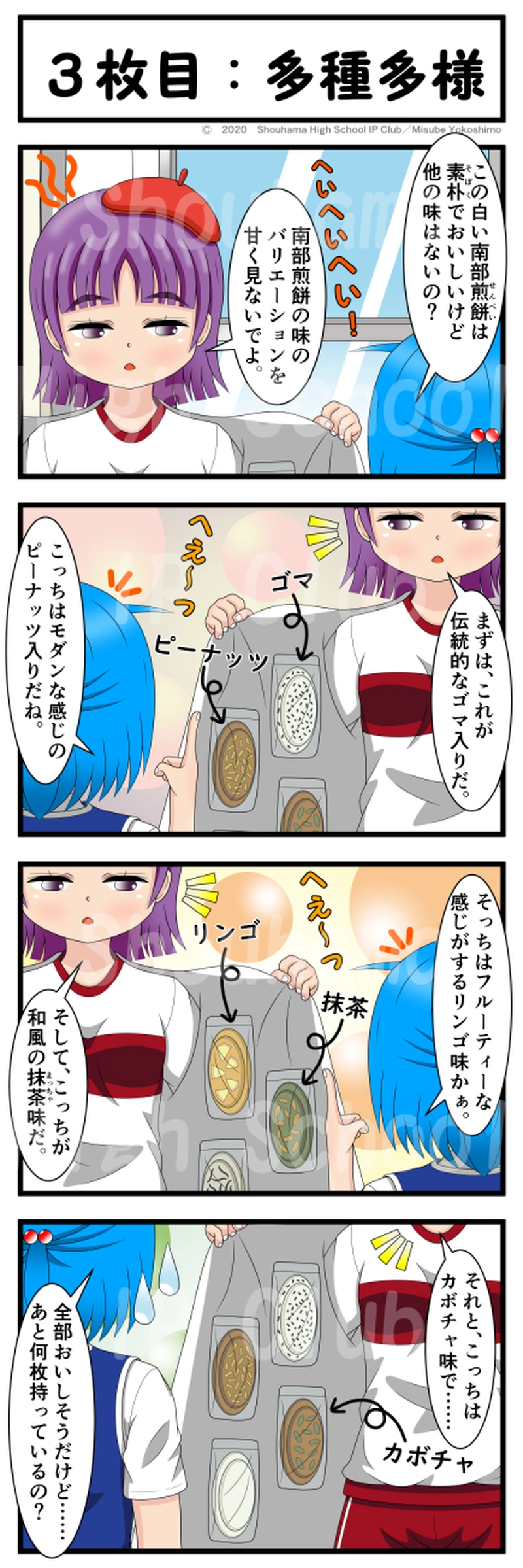 ３枚目（3rd senbei）：多種多様