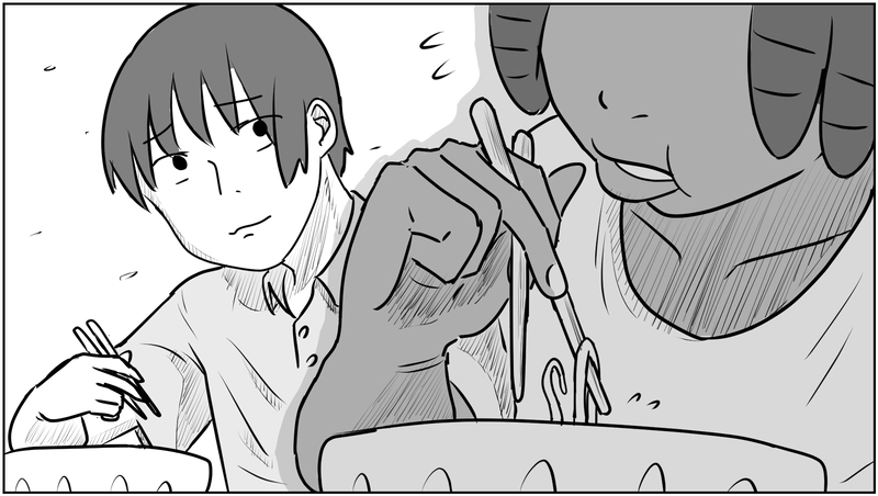 箸とチリソース