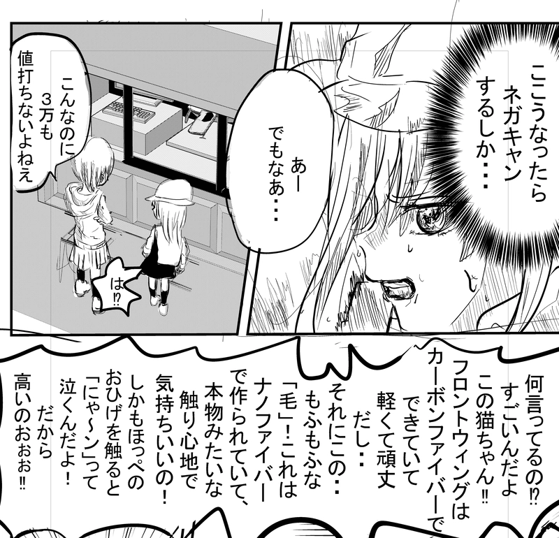 フロントウィングの猫