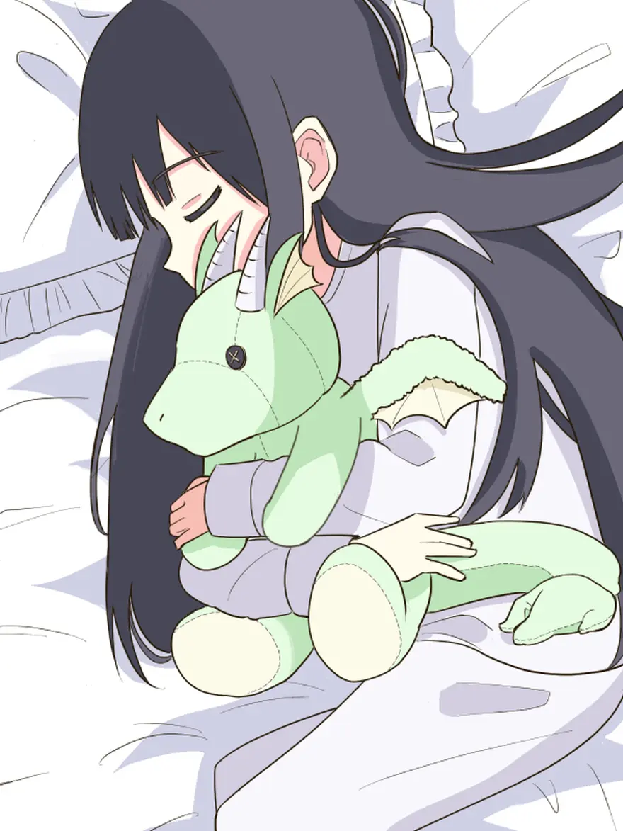竜とぬいぐるみ