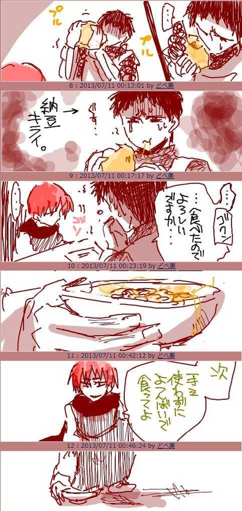 下っぱに強制的に納豆食わせる王様なりたてP様