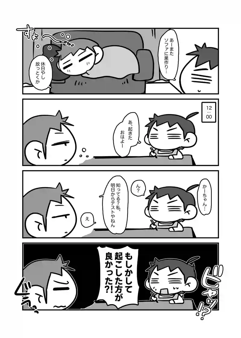 試験前日でした