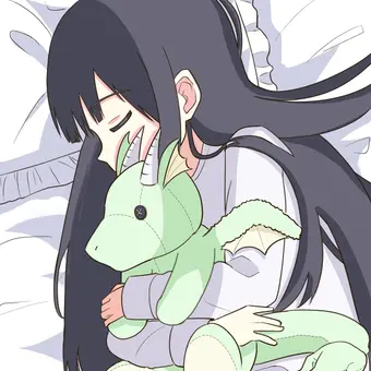 竜とぬいぐるみ
