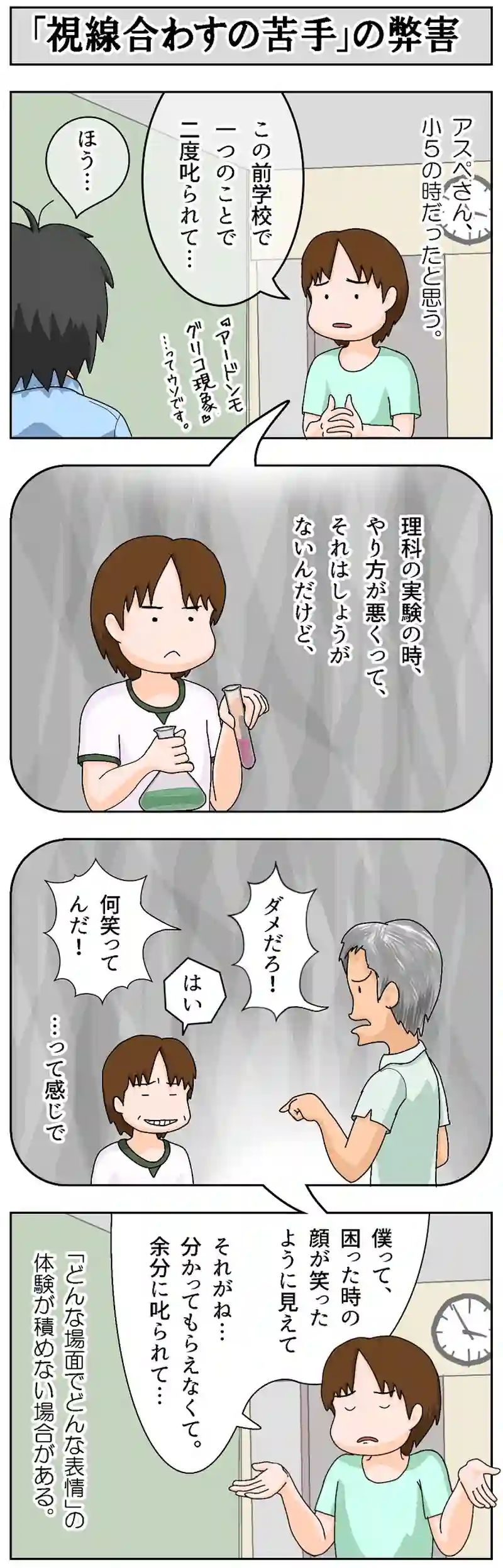 第178話 「視線合わすの苦手」の弊害