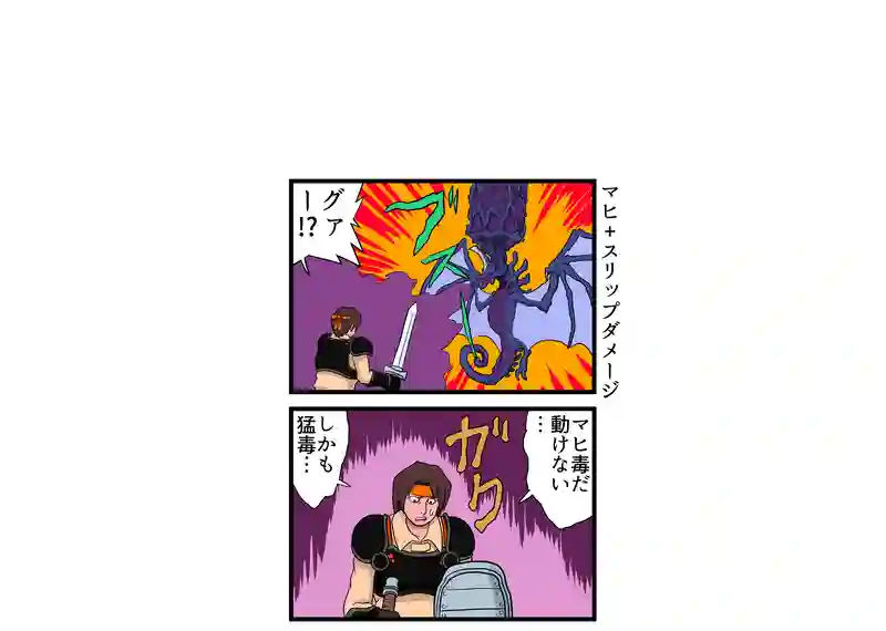 マヒ+スリップダメージ