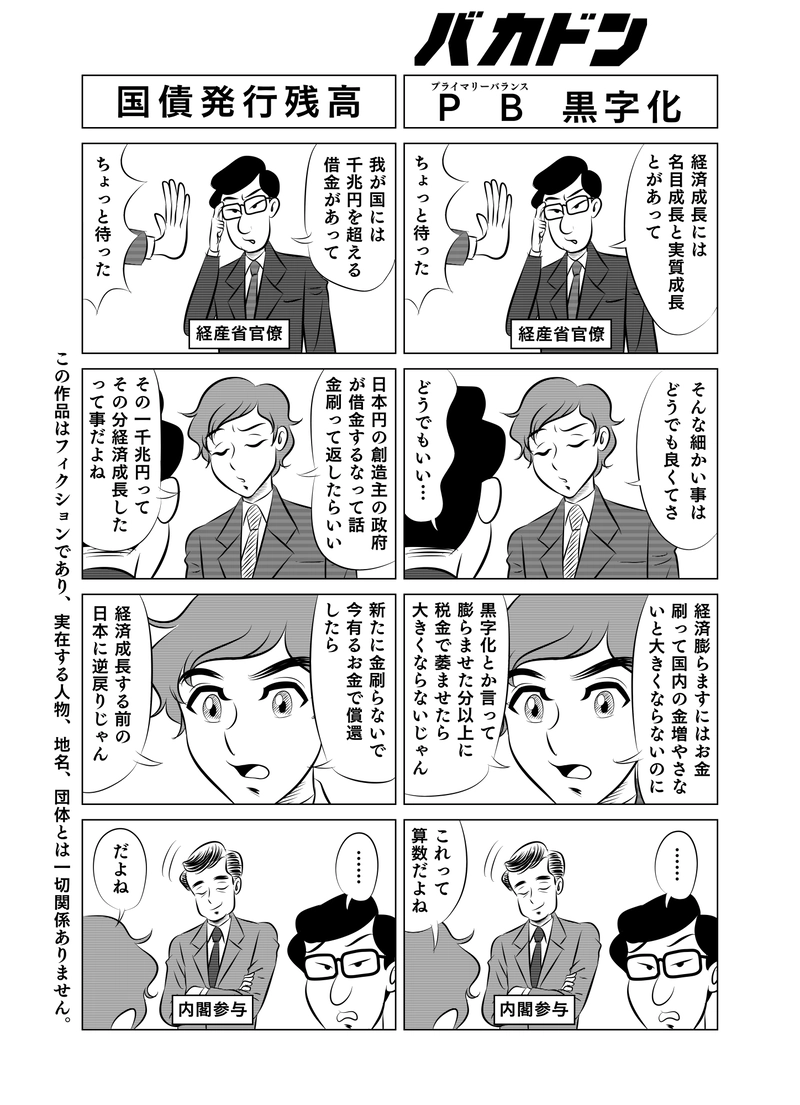 第三話「PB黒字化」 第四話「国債発行残高」