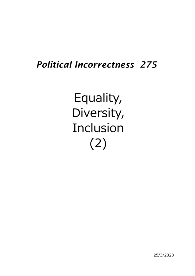 Equality, Diversity, Inclusion 2