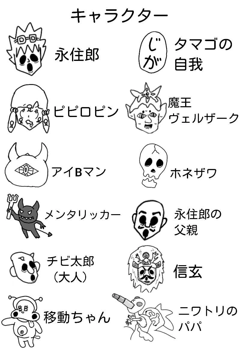 永住郎とタマゴの自我の移動録